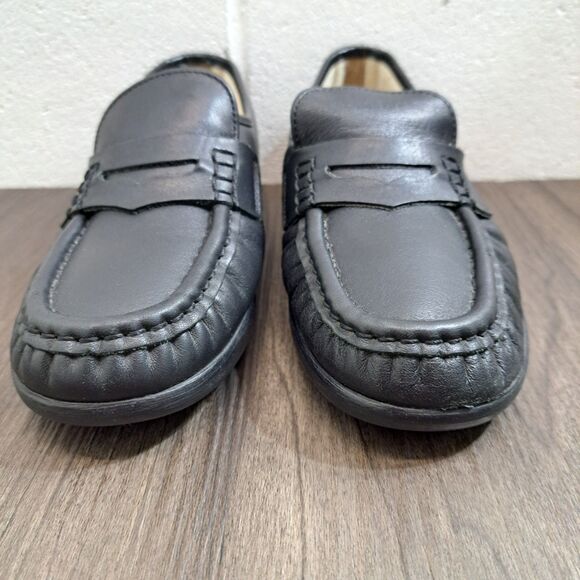 Sas Penny Loafers. Black Leather Slip On Flats Women's Loafer Size 6.5 M - Picture 2 of 10